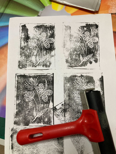 Tampons et linogravure